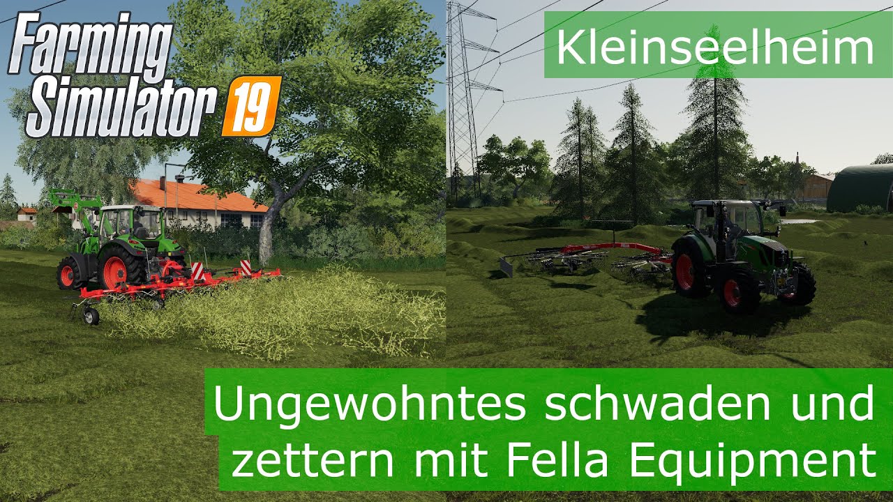 Ungewohntes schwaden und zettern mit Fella Equipment | Kleinseelheim | Farming Simulator 19 (S03E03)