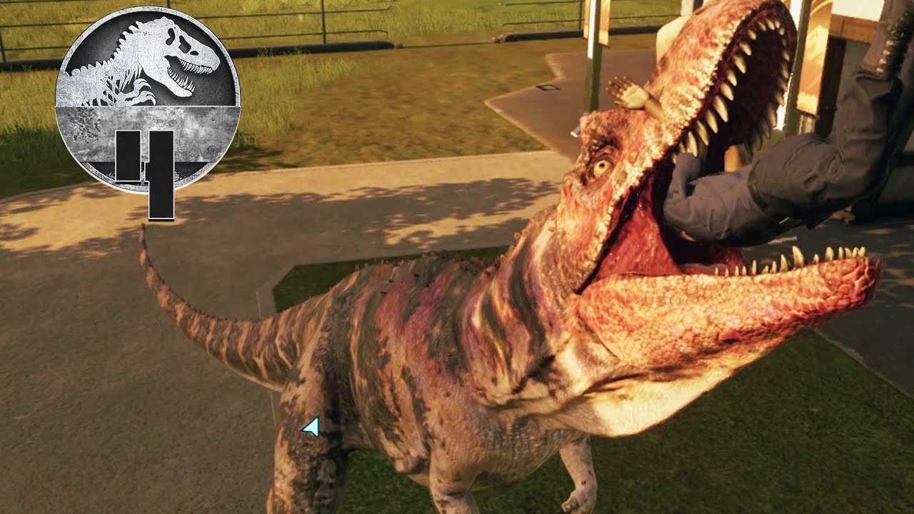 Jurassic World Evolution - Part 4 - DINO BREAKOUT! (ATE A GUEST)