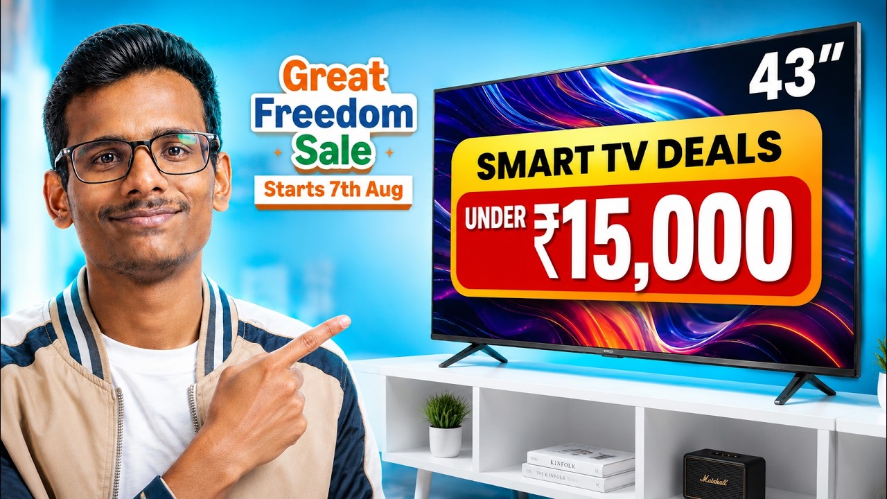 3 Best Google TV Under ₹15,000/- | Amazon Great Freedom Sale 2026