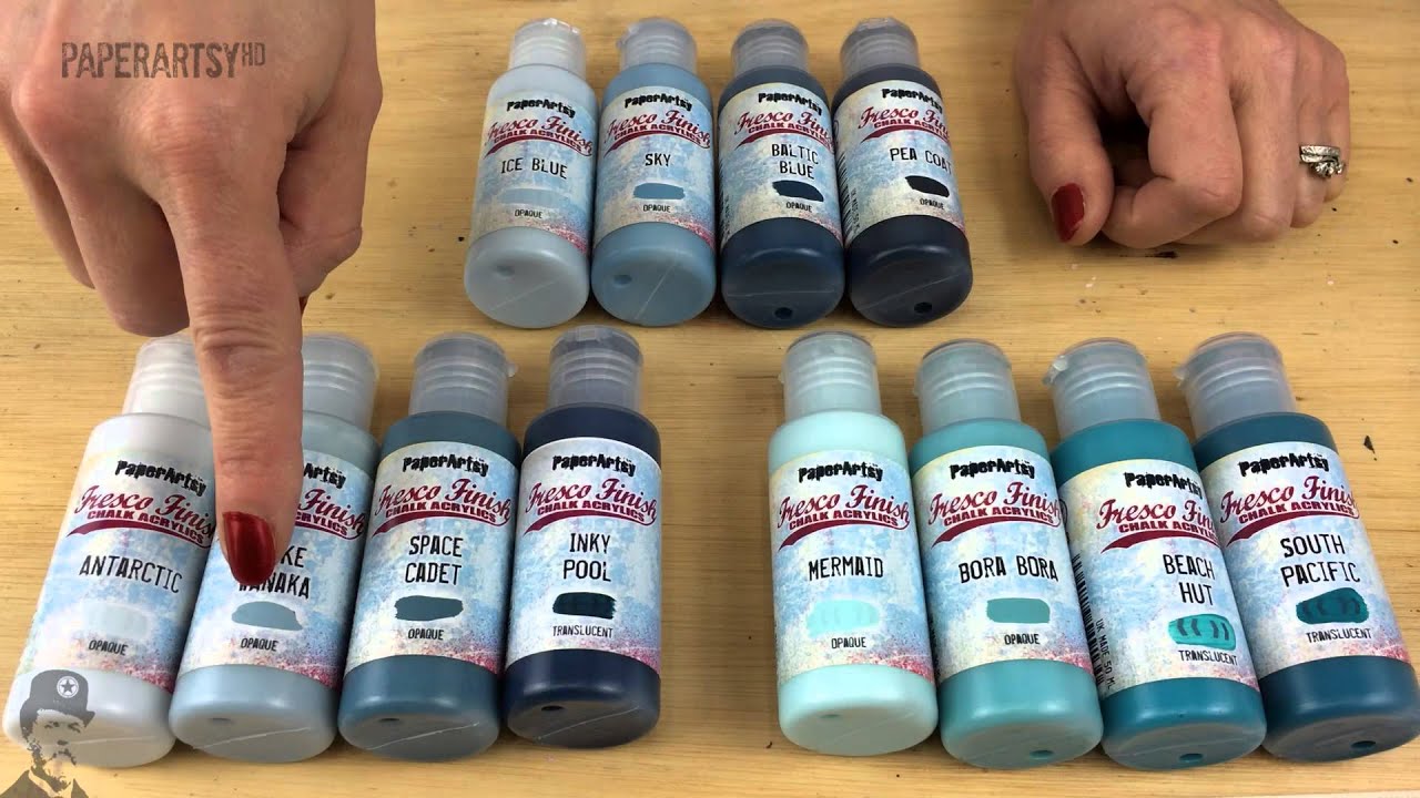 Fresco Finish Chalk Acrylics by PaperArtsy - Information Video