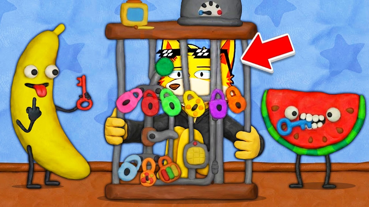 FRUTTA PAZZA MI CHIUDE IN GABBIA CON 100 LUCCHETTI! RIUSCIRÒ A SCAPPARE?