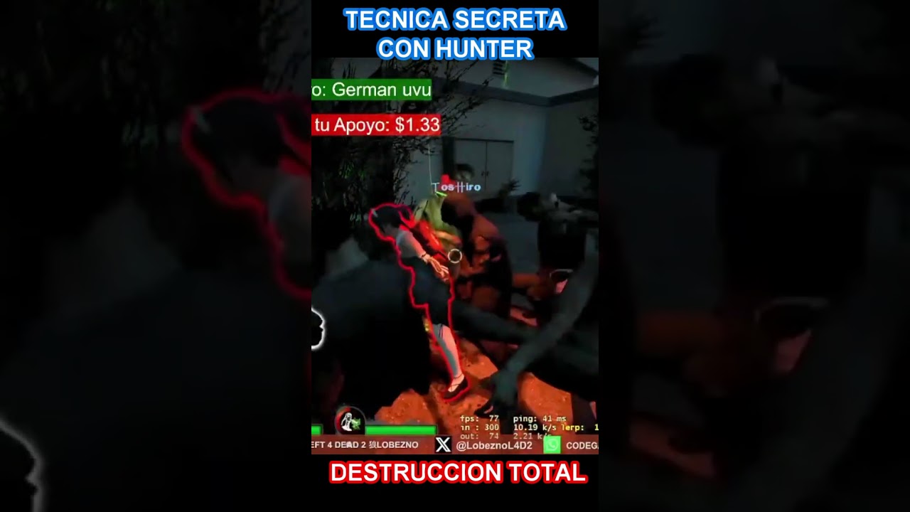HUNTER CON NUEVA TECNICA SECRETA 2024 #l4d2versus #hunter #lobezno