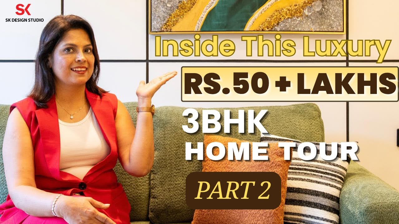3BHK Luxury Apartment in Powai | Hidden Door & Onyx Highlights | (Part 2)#homedesigne