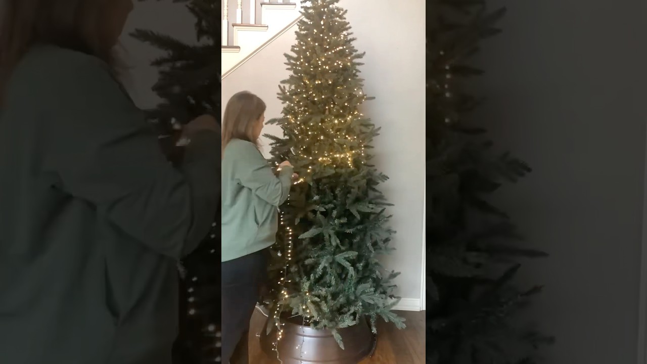 How To Hang Lights on Your Christmas Tree The Easy Way: Go From Top to Bottom, Zig Zag, NOT Around