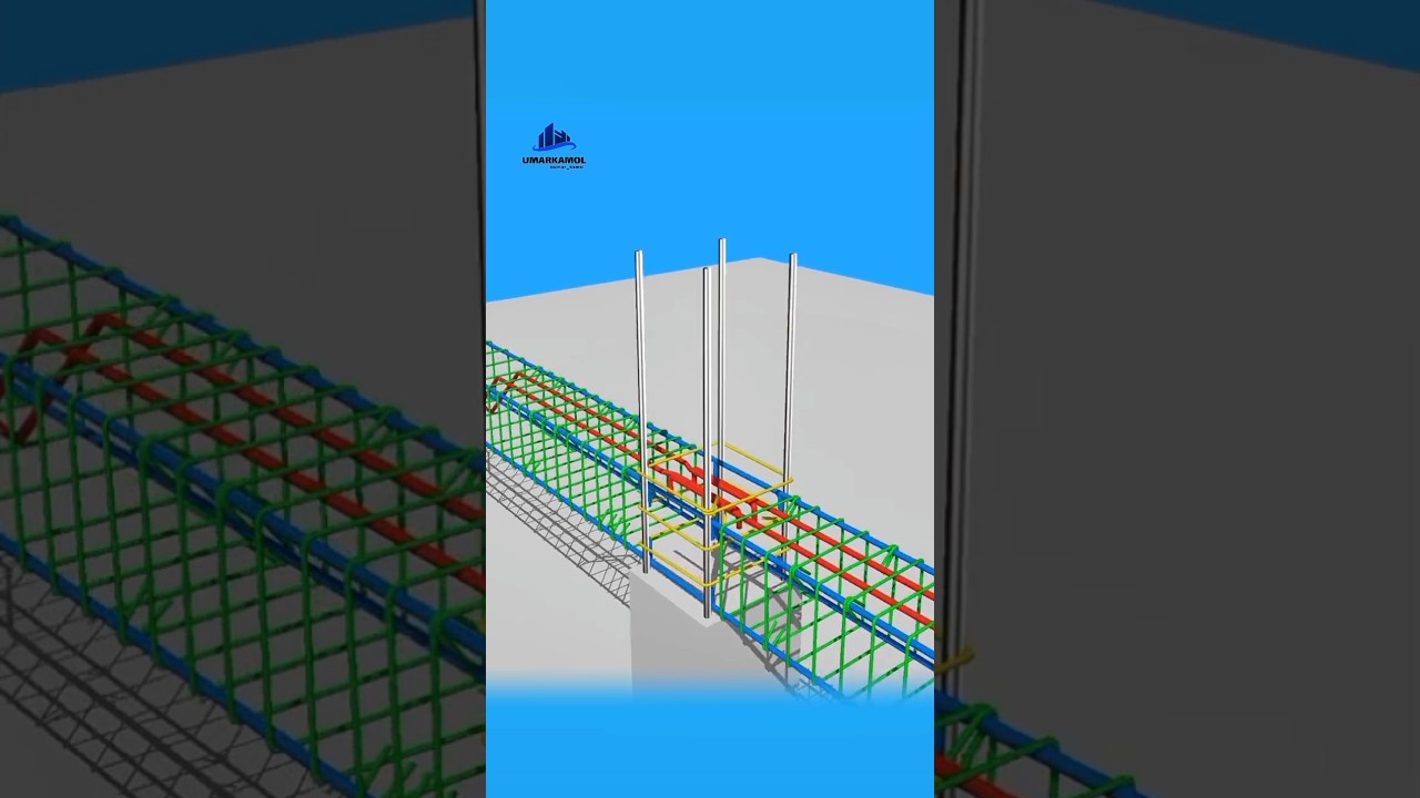Beam Reinforcement Detail 🔧 #Shorts #rebar #construction