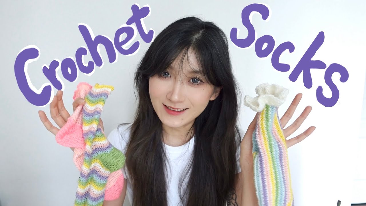 一条视频学会钩针编织袜子｜钩针袜子的逻辑和方法论｜Crochet socks tutorial for beginners