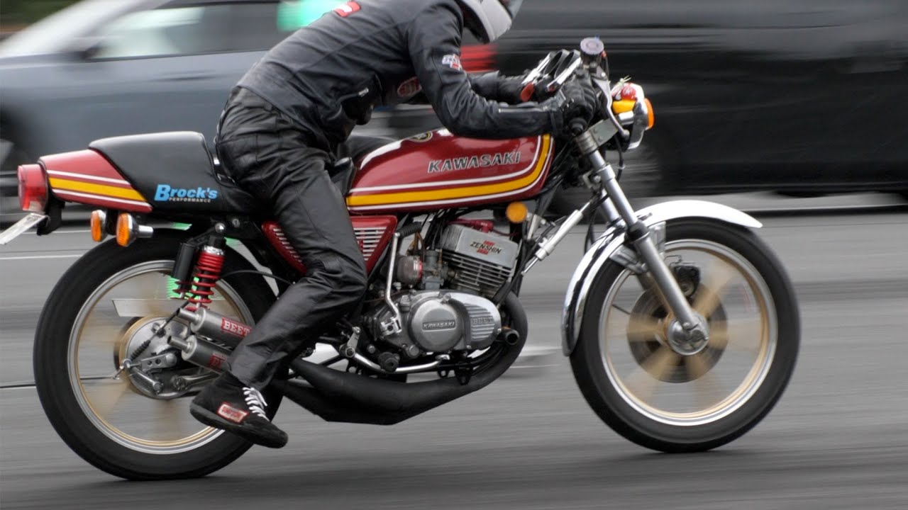 Kawasaki KH400 🔥 JD-STER ドラッグレース 🔥 ストリートET