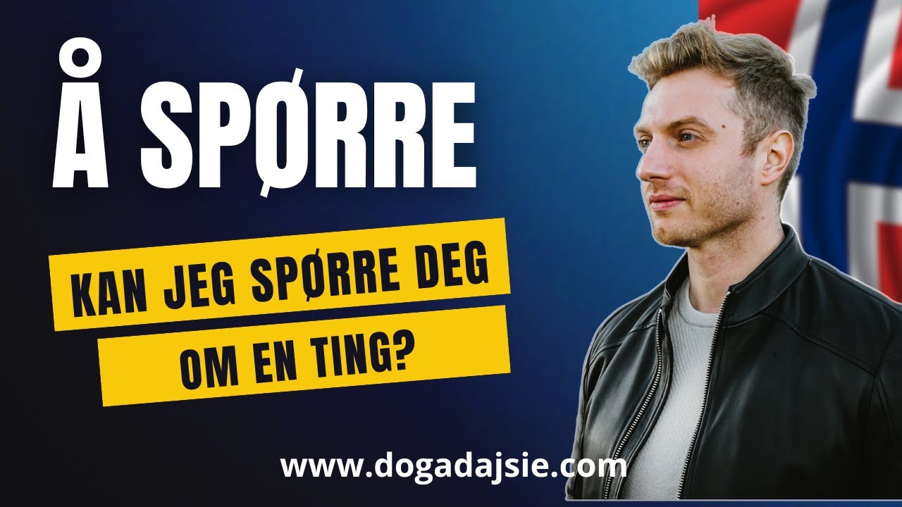 🇳🇴Język norweski: Mega ważny norweski CZASOWNIK | «å spørre» |  www.dogadajsie.com