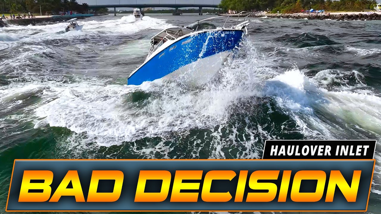 THEY REALIZED THIS WAS A MISTAKE AT HAULOVER INLET !! | HAULOVER BOATS | WAVY BOATS