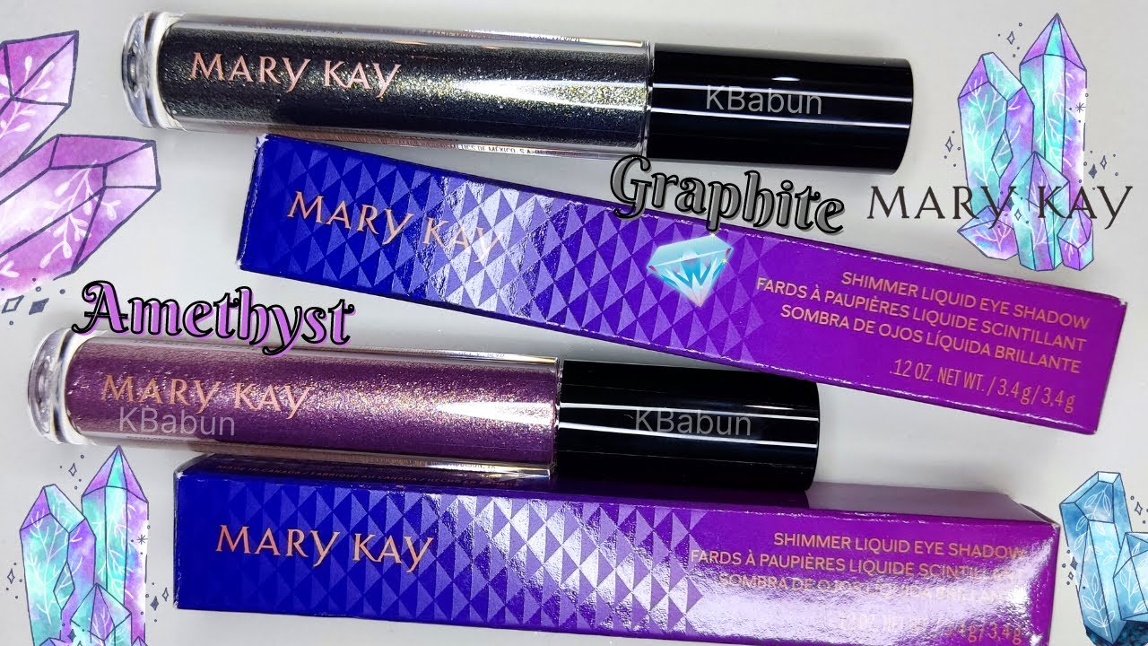 SOMBRA DE OJOS LIQUIDA BRILLANTE AMETHYST Y GRAPHITE PRECIOUS GEMS MARY KAY.