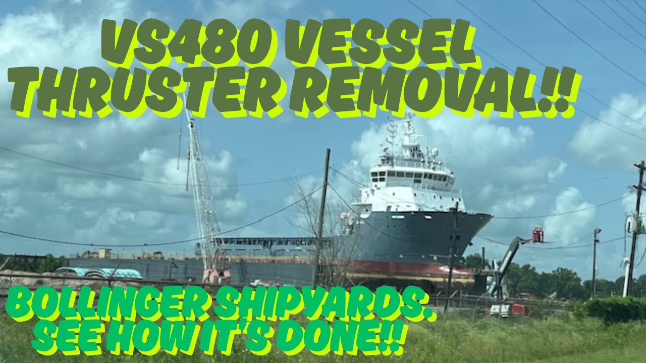 Vessel Z-Drive Thruster Removal While on the Dry Dock