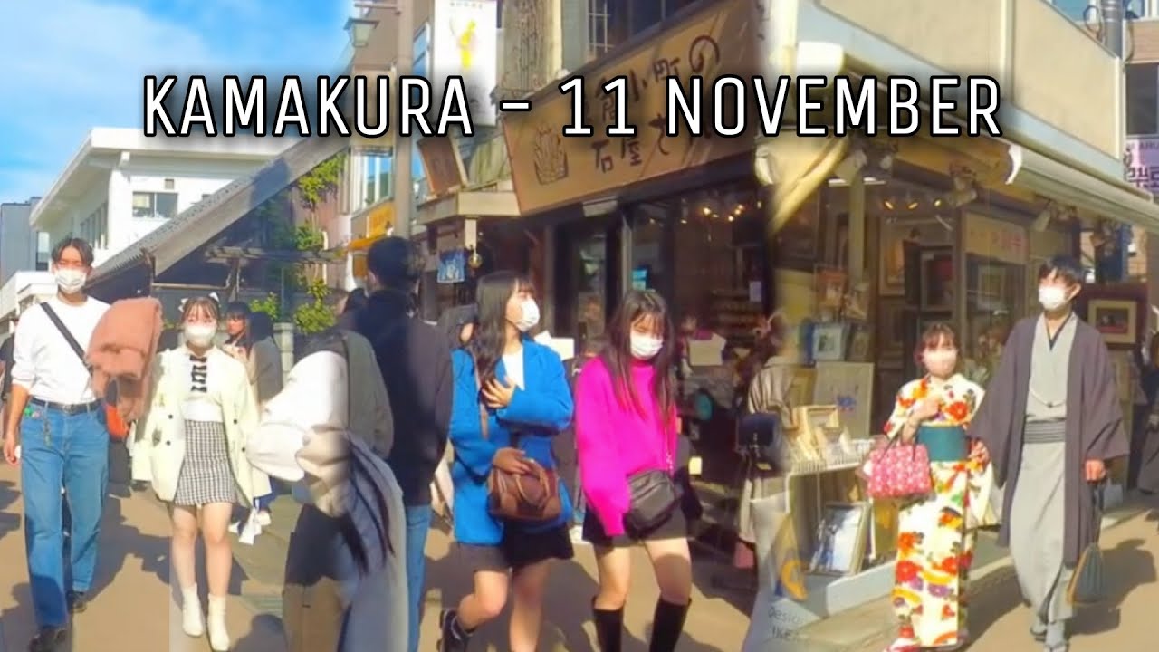 Kamakura Walking Tour Japan  2022- 鎌倉 - From Station to the town