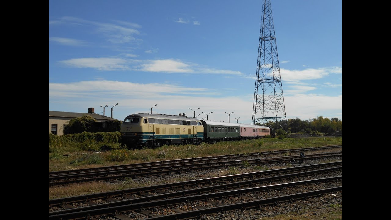 Power Rail BR 218 im Sonderzug-Einsatz auf der Magdeburger Hafenbahn (09.09.2018)