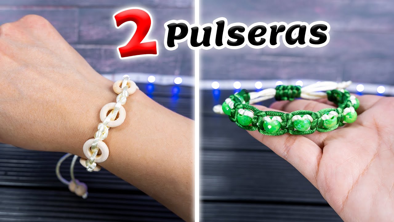 2 Pulseras sencillas y rápidas de hacer en macramé