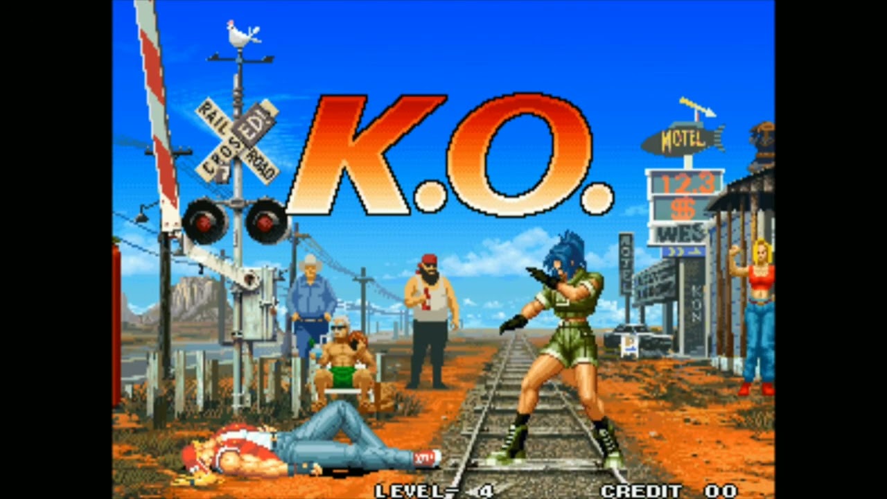 THE KING OF FIGHTERS 96 NEO GEO MVS ARCADE WOLFANG KRAUSER ROBERT GARCIA LEONA 2 FICHAS