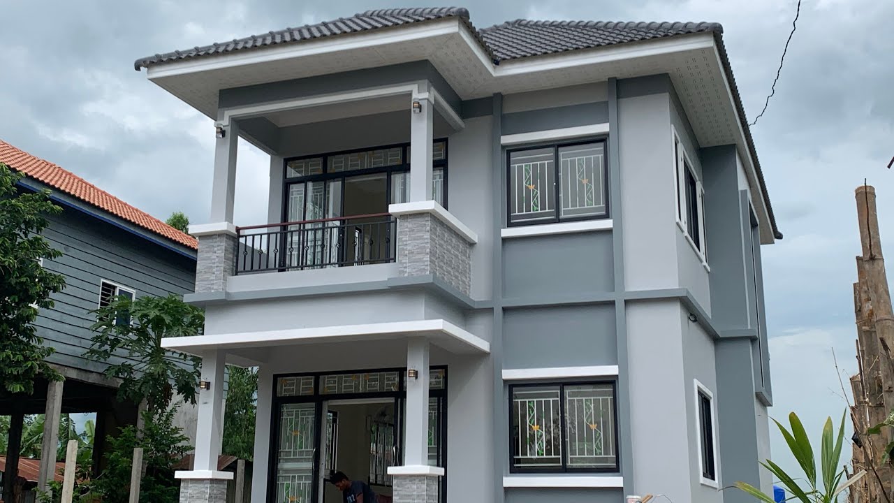 🏠ម៉ូតផ្ទះ វិឡាទំនើប ស្អាតណាស់ ( 6m x 9m ) តម្លៃ 4xxxx | Khunna Channel