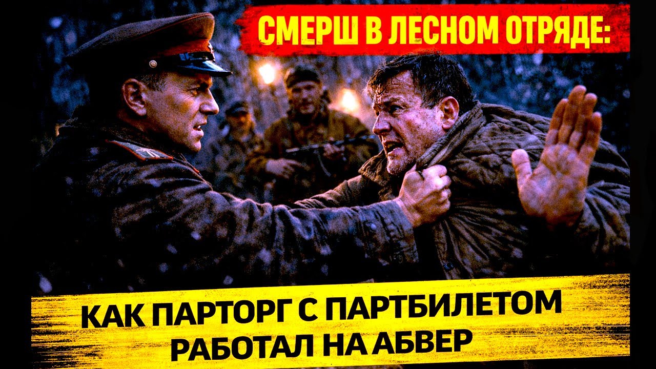 СМЕРШ В ЛЕСНОМ ОТРЯДЕ: КАК ПАРТОРГ С ПАРТБИЛЕТОМ РАБОТАЛ НА АБВЕР