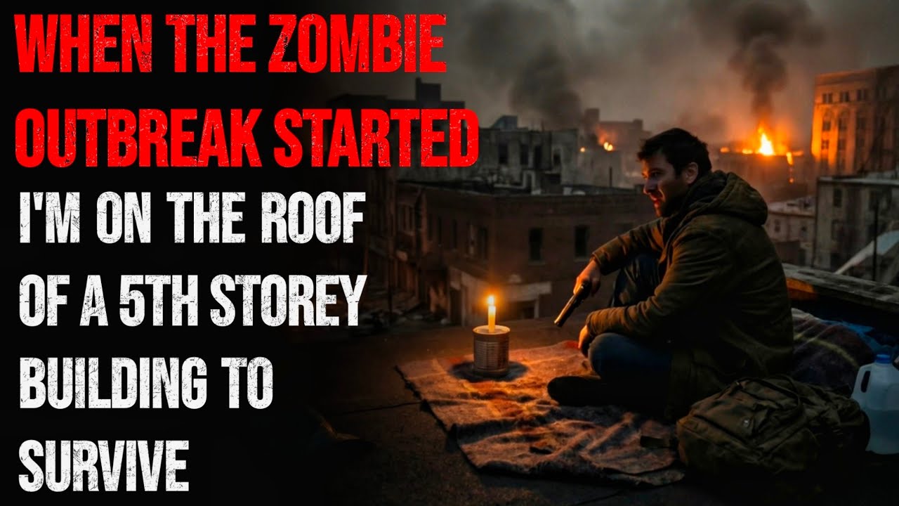 I'm On the roof of a 5th storey building to Survive During a Zombie Outbreak