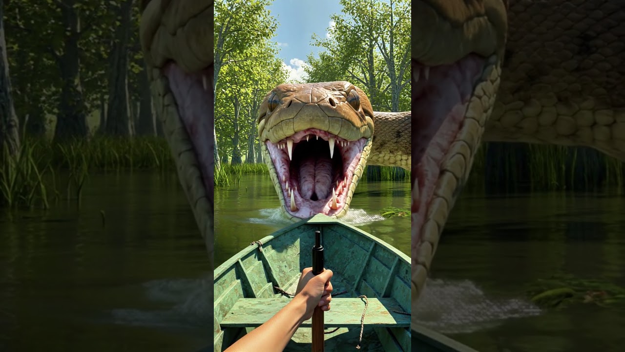 Giant Snake Encounter – Face to Face with a Monster! 🐍😱 