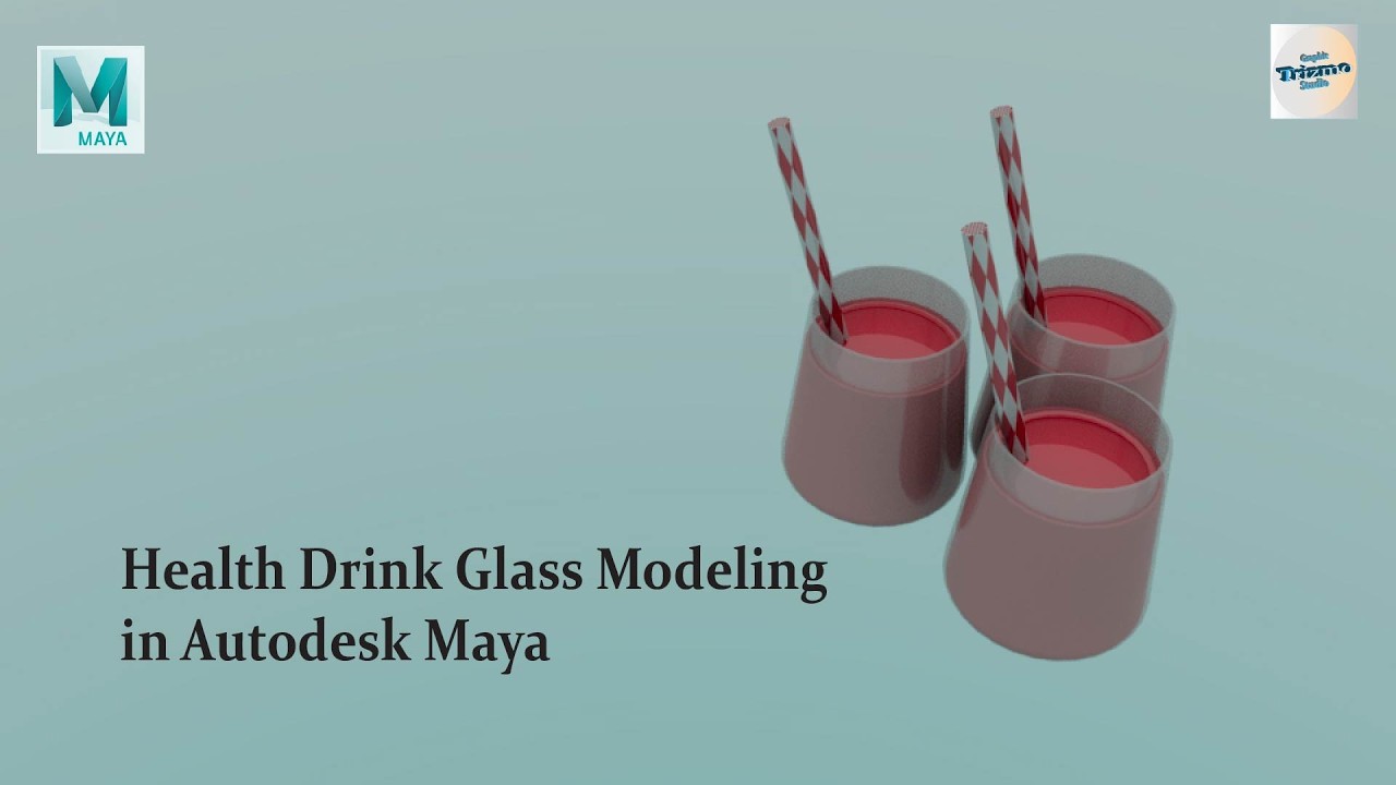 Health Drink Glass Modeling in Autodesk Maya #maya#autodeskmaya#3dmodeling#mayatutorial#3dglass