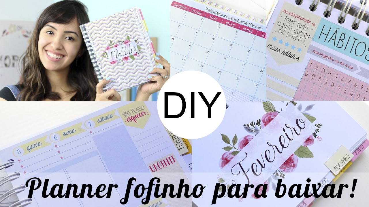 Faça seu Planner para 2017 - Download Gratuito