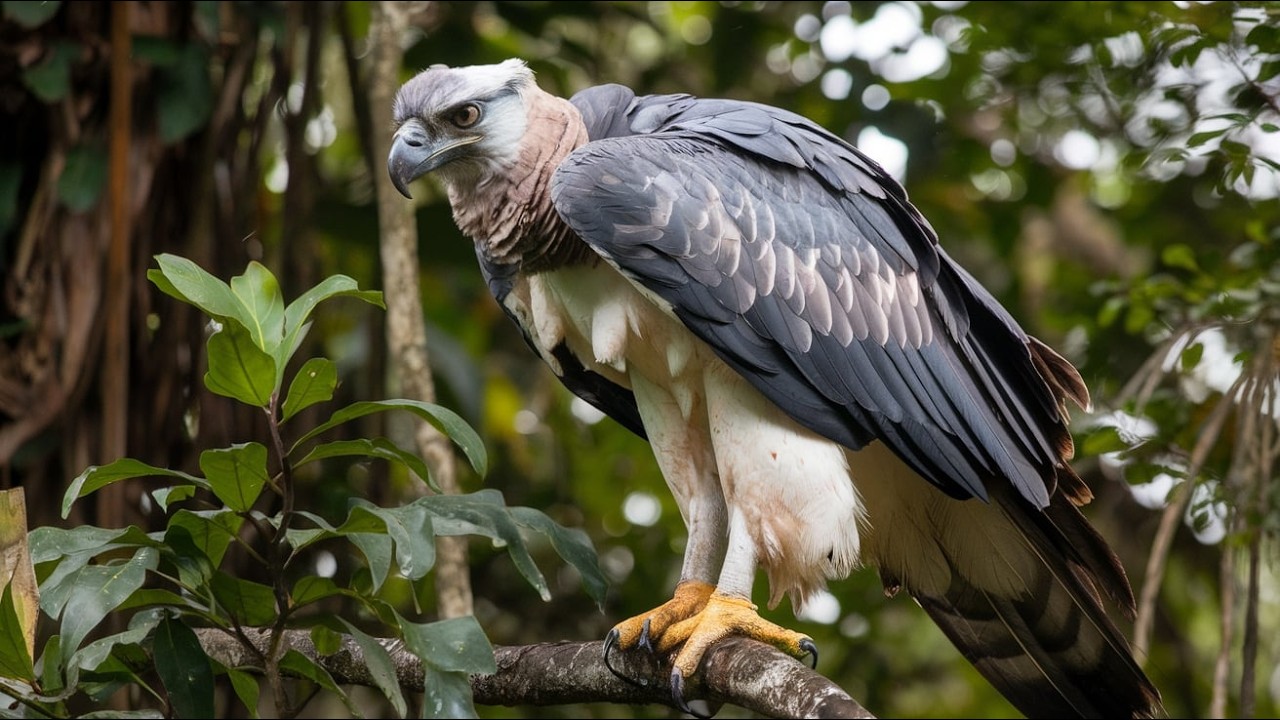 نسر هاربي: الطائر الذي يجمع بين الجمال والرعب😨🦅 | Harpyopsis novaeguin | Harpy harpyja| العالم الخفي