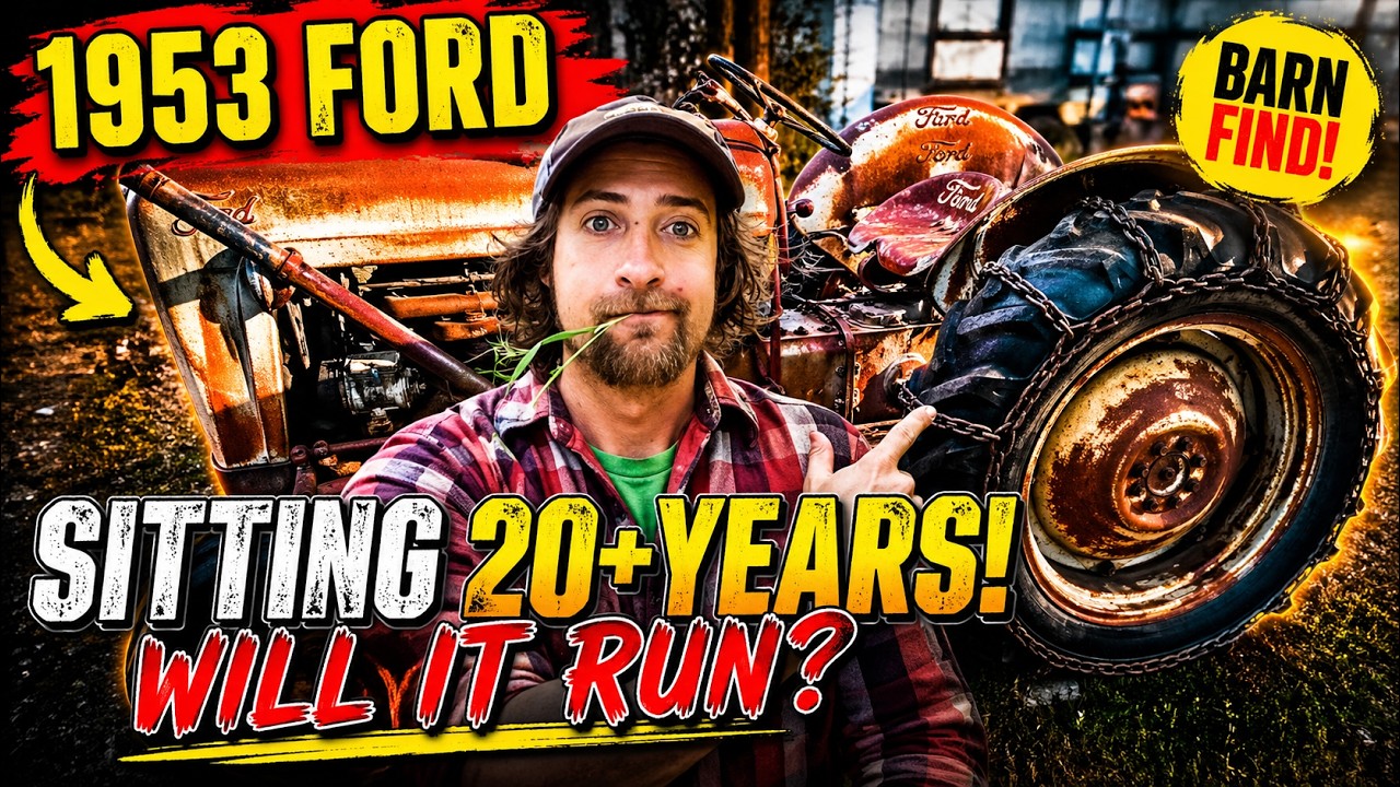 Трактор Ford Golden Jubilee NAA Red Tiger 1954 года. Заведётся ли он после более чем 20-летнего п...