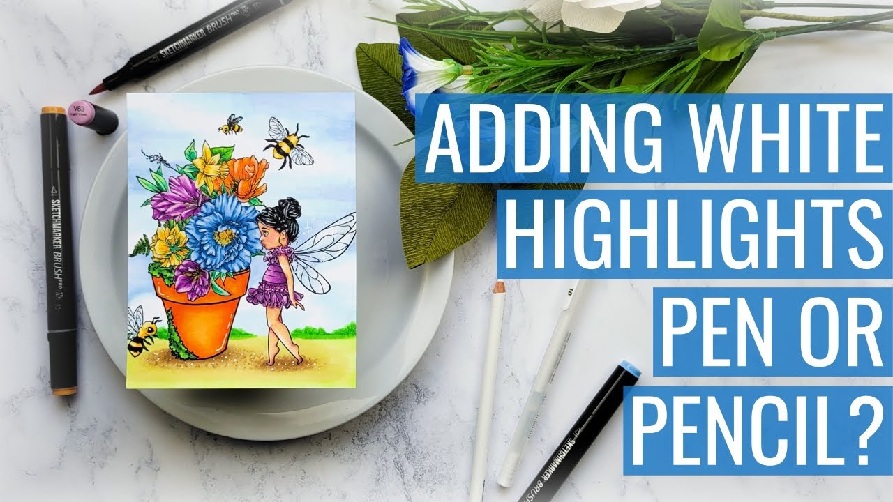 Adding White Highlights to Your Coloring: Anxiety Stinks