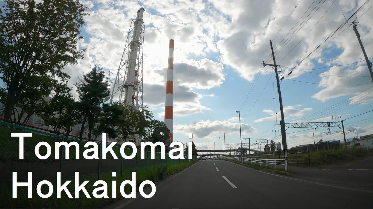 4K Drive Hokkaido - Tomakomai City - Japan