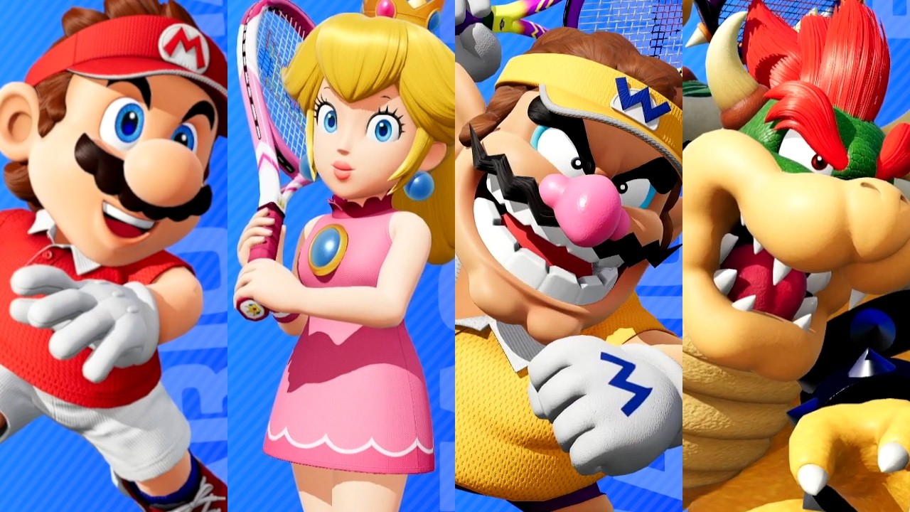 Mario Tennis Fever - All Character Select Animations (Switch 2)