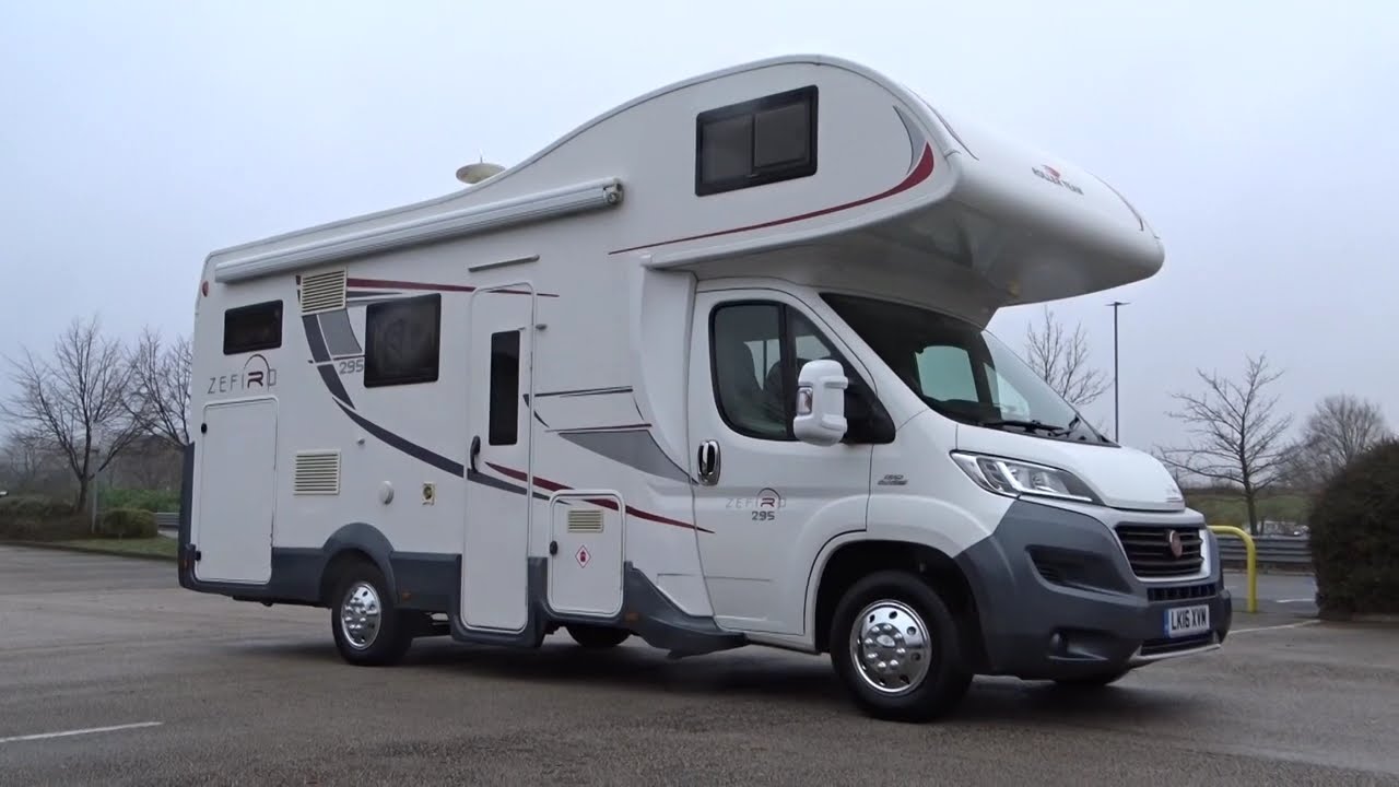 2016 FIAT 2.3 DIESEL ROLLER TEAM ZEFIRO 295 MOTORHOME AUTO 6 BERTH 6 BELT 3500kg £42.995