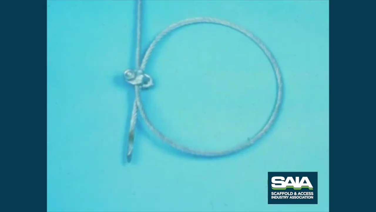 SAIA Suspended Scaffold basic rigging training video - 2025