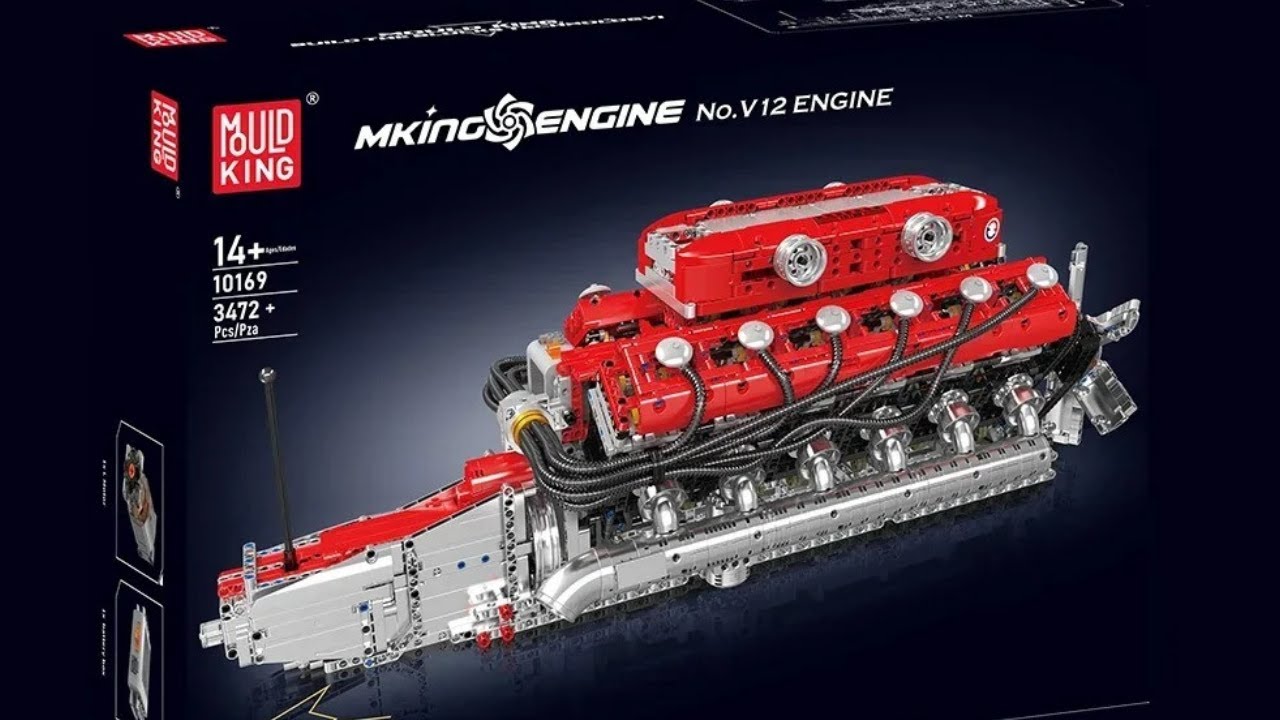 🏎️ MOULD KING V12 Engine & Sports Car - Ultimate Mechanical Building Kit!