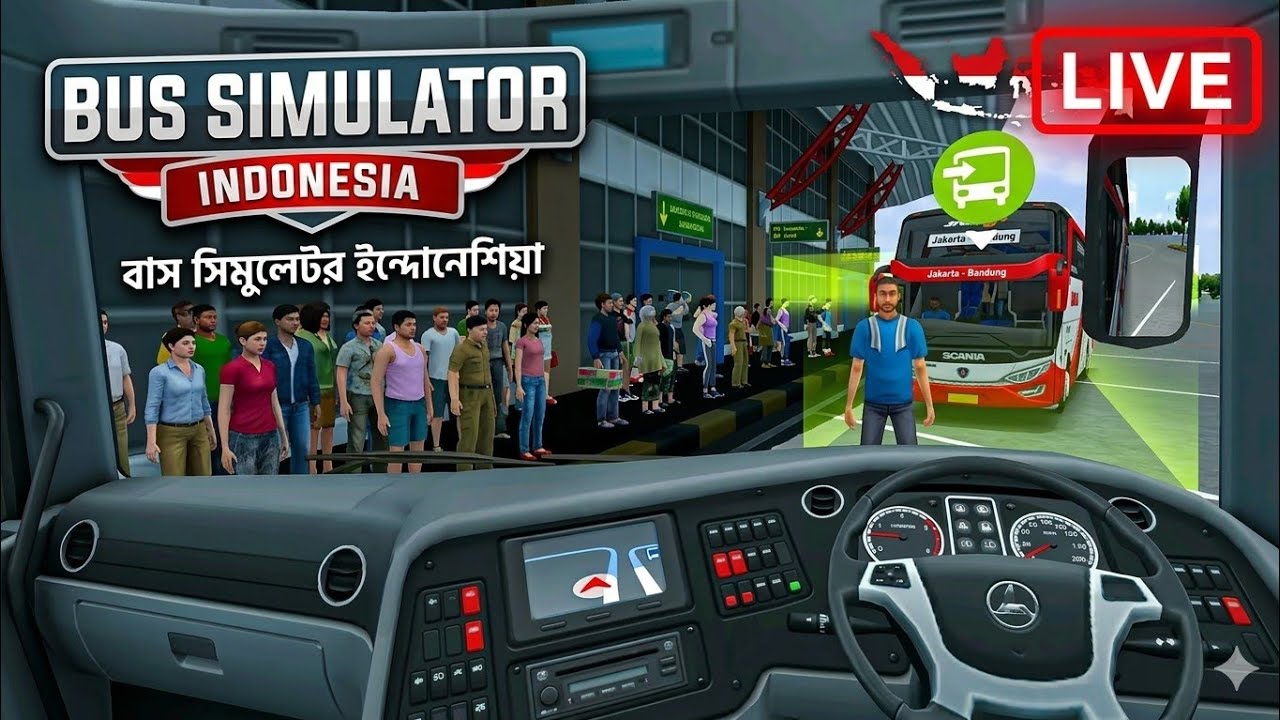 Bus Driving 😱 | Bus Simulator Indonesia🇮🇩 Live🔴