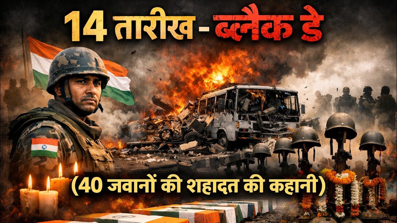 1️⃣ 14 तारीख – ब्लैक डे 🇮🇳 | 40 वीरों की शहादत और भारत का संकल्प 💔40 जवान शहीद 😢🇮🇳 | काली सुबह