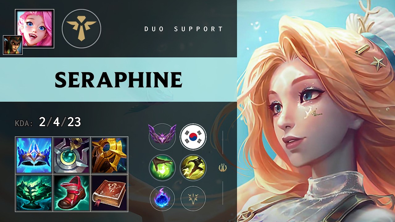Seraphine Support vs Milio - KR Master Patch 26.19