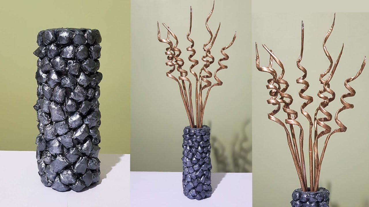 Flower vase l Amazing Newspaper Craft  l newspaper craft l home decoration l best out of waste