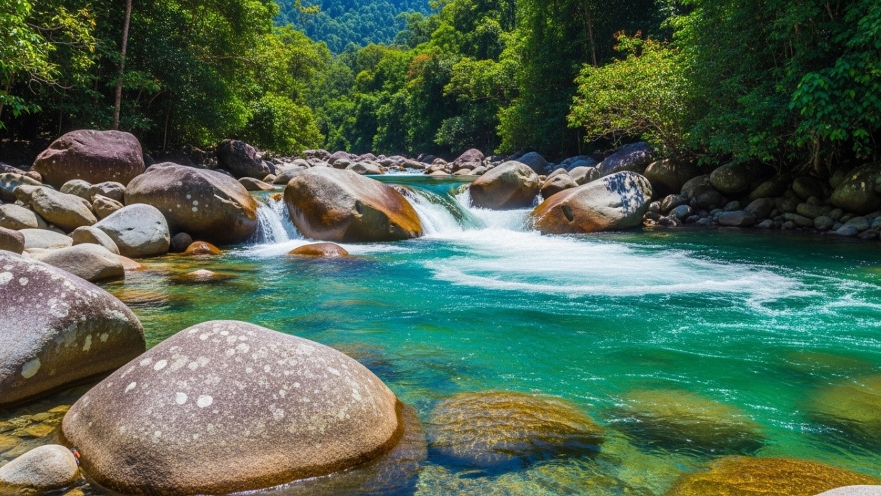 Calming Flowing River Sounds for Deep Sleep and Stress Relief