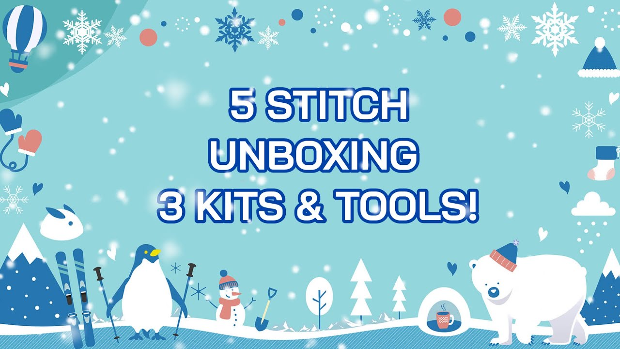 Распаковка набора для вышивания «5 стежков» — 3 набора и подарки!! #5stitch #unboxing #review #cr...