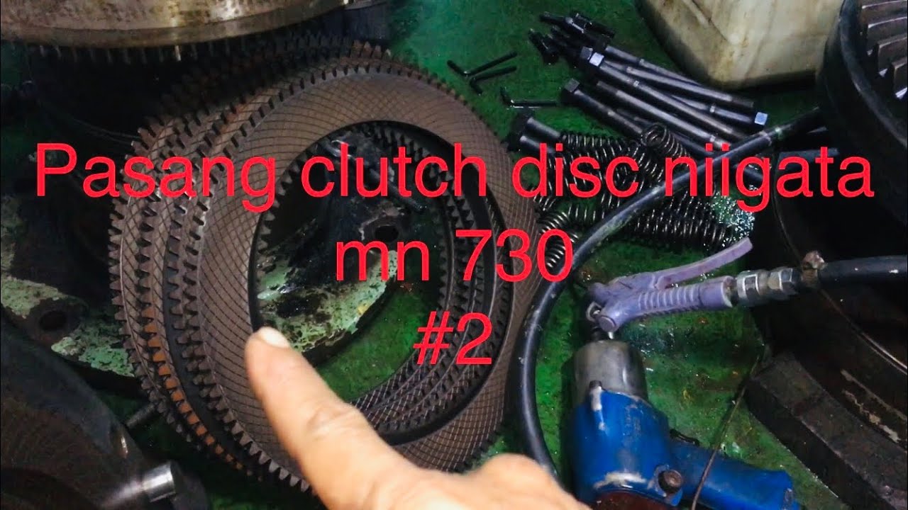 Cara Pemasangan Clutch Disc ( gearbox niigata mn 730 ) #2