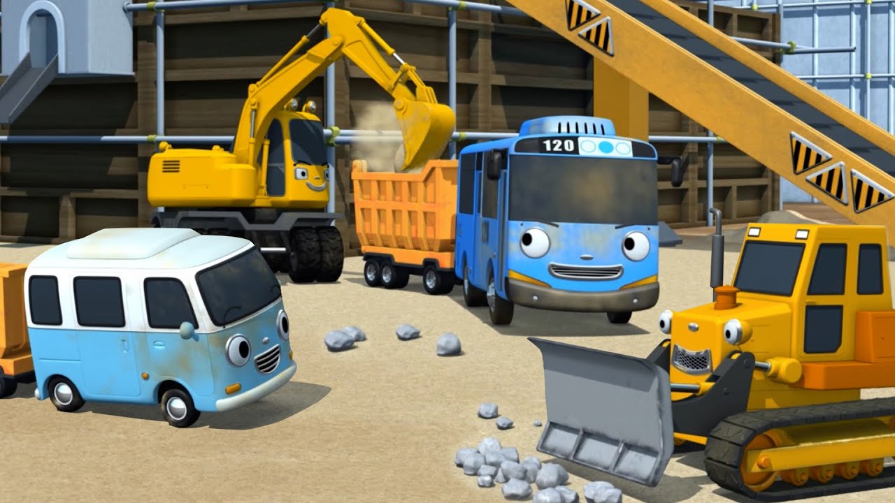 Strong Heavy Vehicles Songs | Clang Clang Bang Bang! Let's Build! | Tayo's Sing Along Show 2