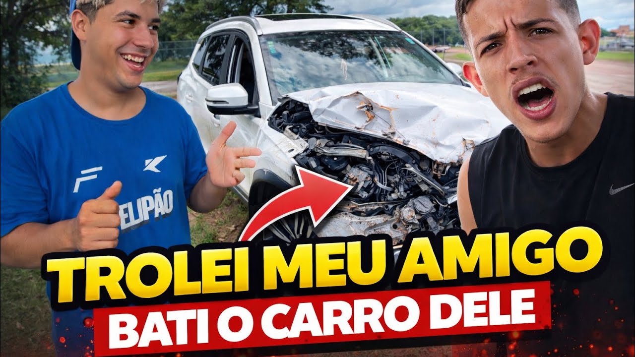 BATI O CARRO DO MEU AMIGO 😱😱 *ele fico muito brabo* 