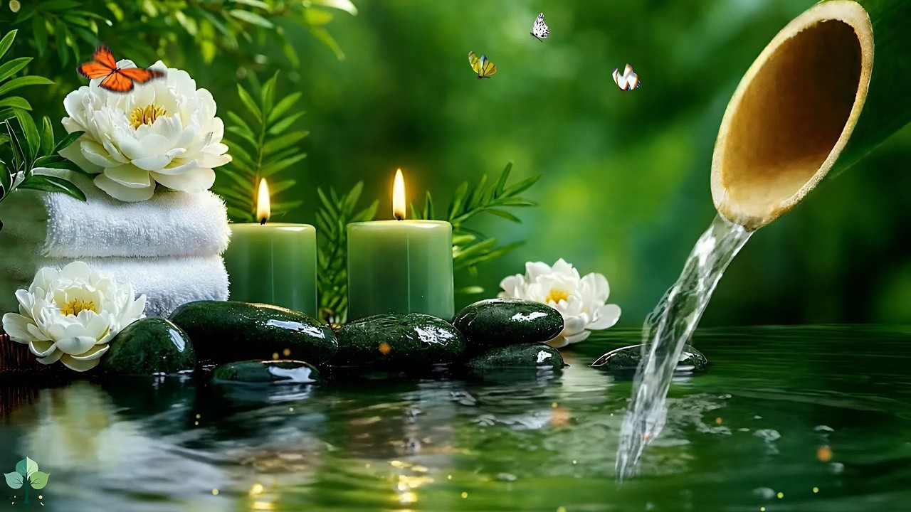 Bamboo Water Sounds 🌿 Healing Piano Music for Stress Relief, Spa, Massage & Deep Sleep