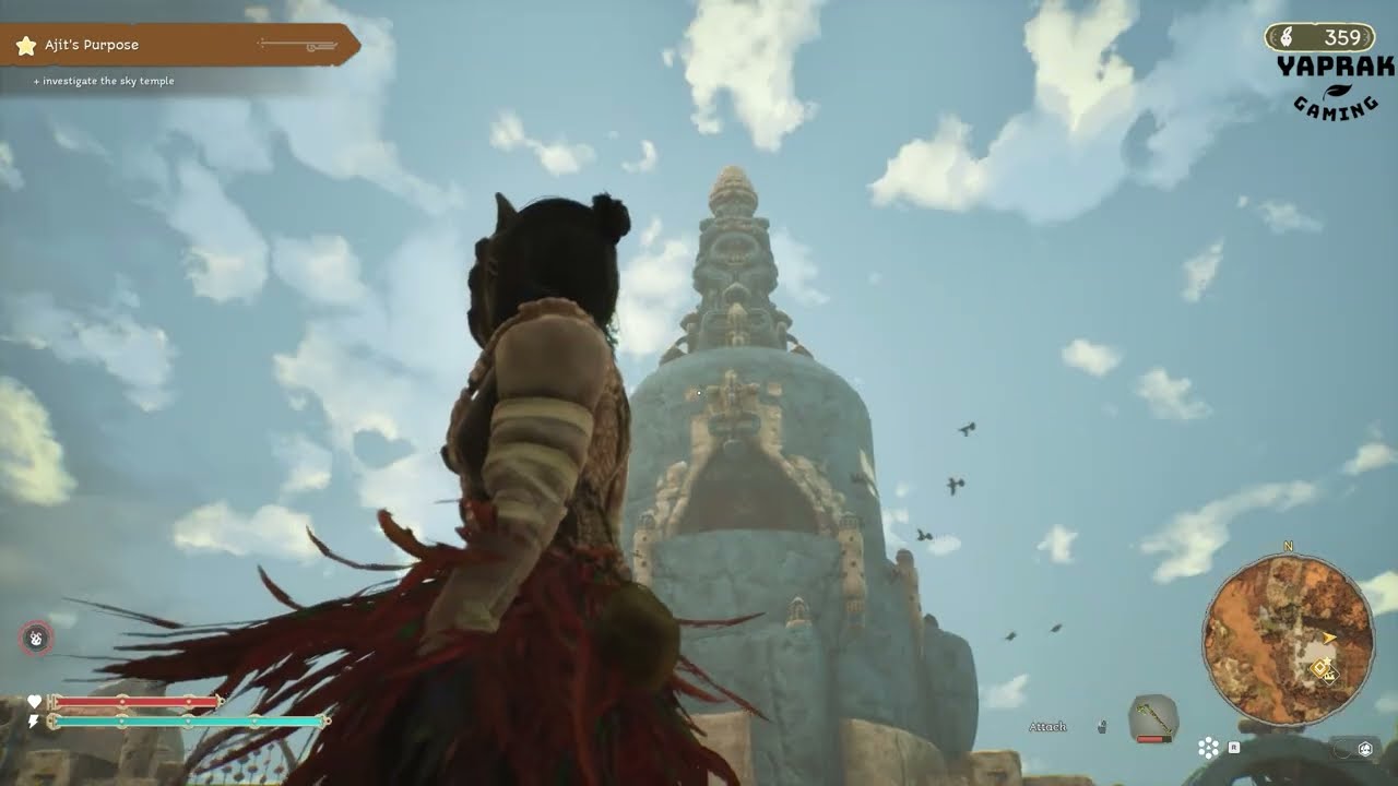 Ajit's Purpose - Find The Sky Temple - Sustain Pillar - Sky Temple - Towers of Aghasba Gameplay