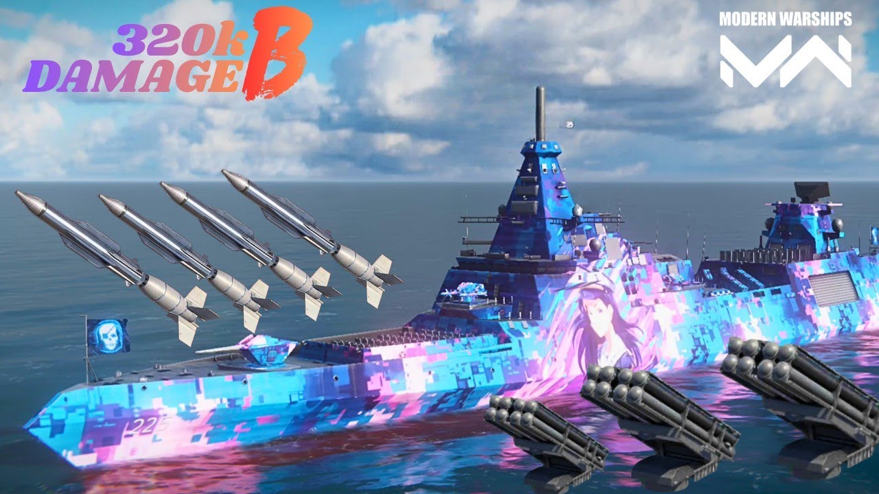 KRI SRIWIJAYA - With 4x-DF-100 & 3x- PHL-190🔥 Most Dedlist build 😎- modern warships 