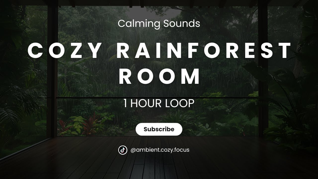 Cozy in the Rainforest Luxury Villa with Ambient Rain and Birdsong