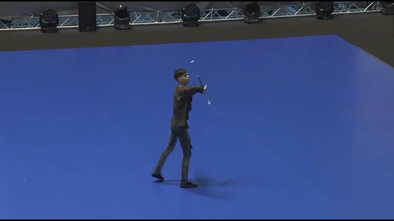 Eric Queral (ESP) Junior men Final World Baton Twirling Championship Turin 2022