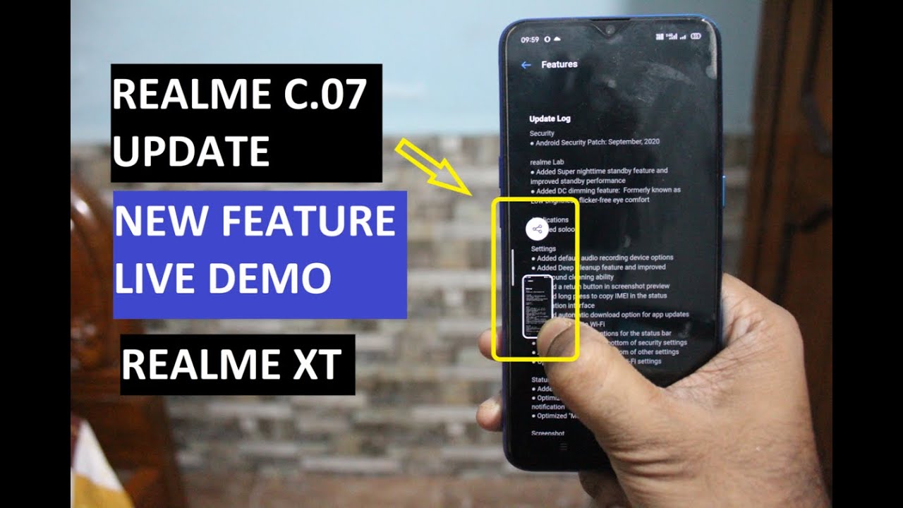 Realme XT New Realme UI C.07 September Update | New Features on Realme XT | Live Demo