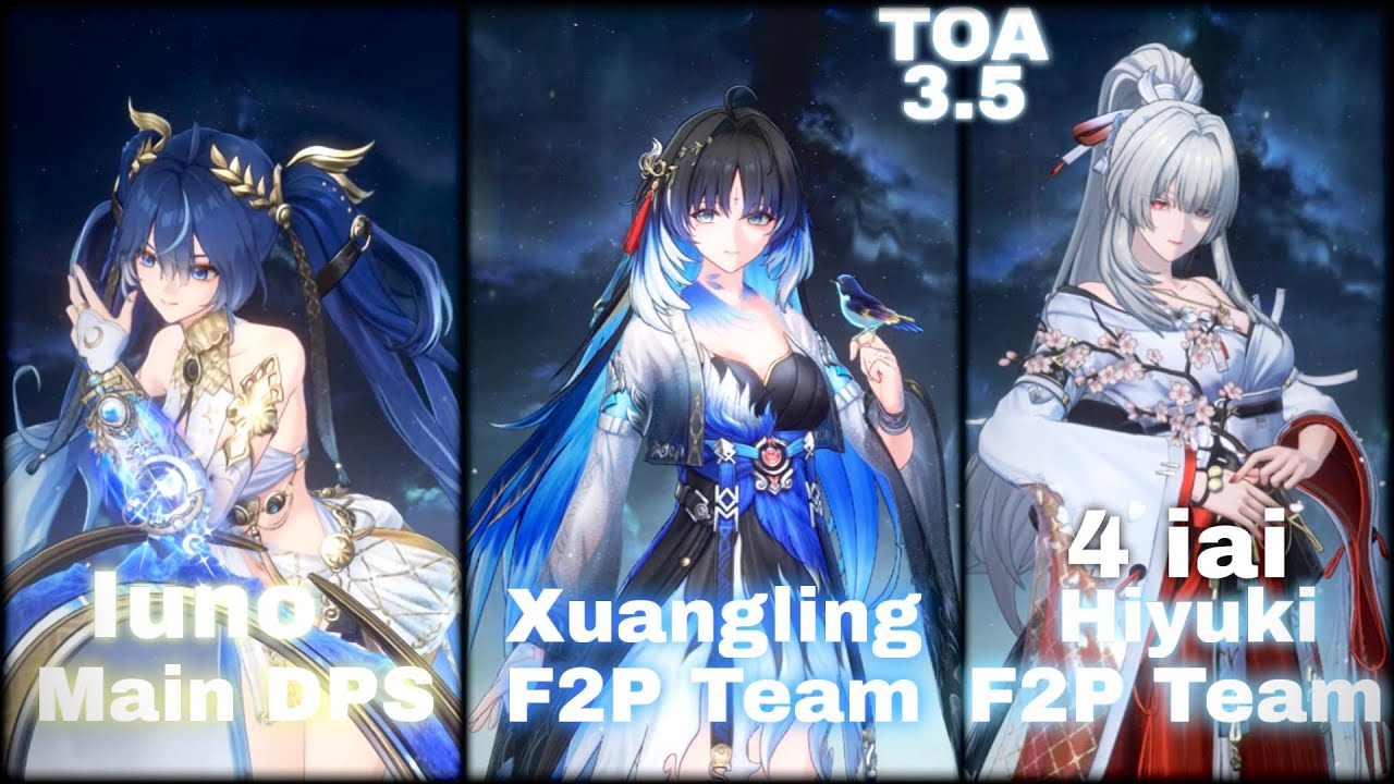 S0 Iuno Main DPS | S0 Xuangling F2P Team |S0 Hiyuki F2P Team 4 Loi | TOA | Wuthering Waves 3.5