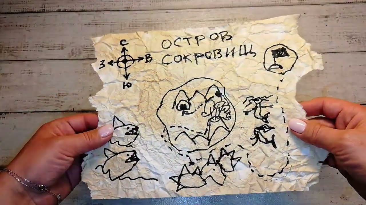 Пиратская карта сокровищ